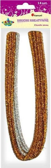 Titanum Pipe Cleaners 14pcs in Gold Color
