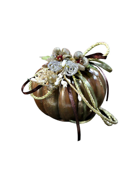 Gerakis Tabletop Lucky Charm Pumpkin Brown made of Plaster 7.8x8.5cm 1pcs