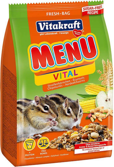 Vitakraft Λιχουδιά για Σκίουρος με Δημητριακά Menu Vital 600gr