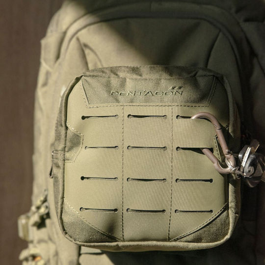 Pentagon Elpis Военна Чантичка Колан от Cordura Черен 1.3лт