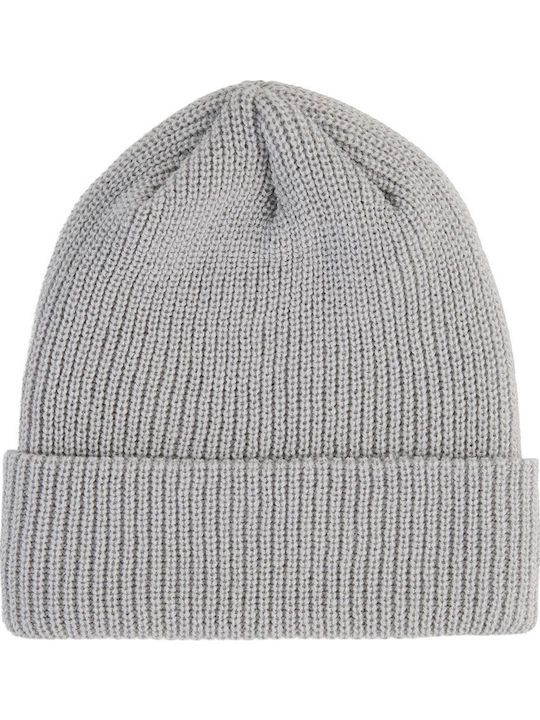 Beanie Beanie with Rib Knit in Gray color