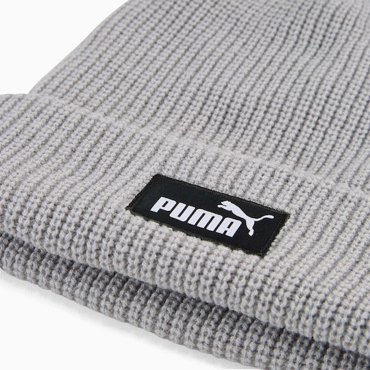 Beanie Masculin Căciulă cu Tricotaj Rib în culoarea Gri