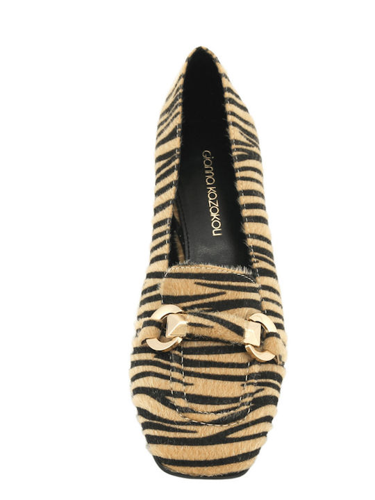 Pumps Mit Mittelhohem Braun