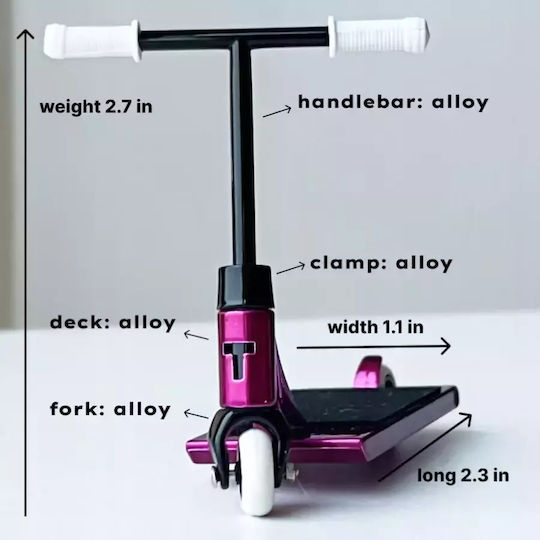 Tailwhip Pro Finger Scooter Barspin Metall Lila