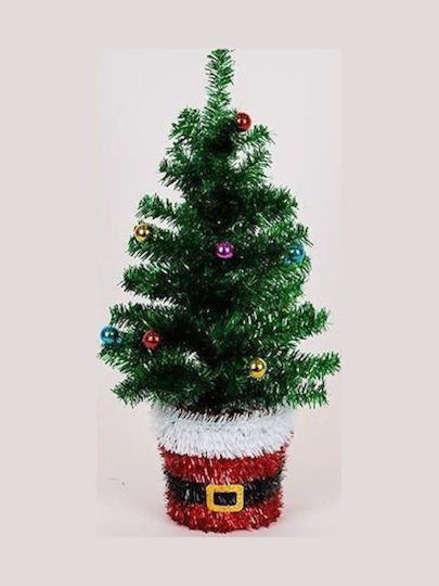 Christmas Decorative Plastic Tree 45cm Adorned Green
