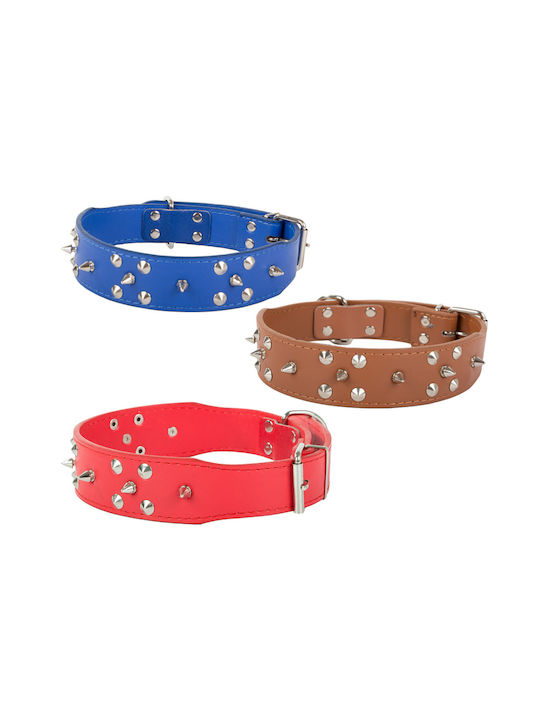 Κολάρο Σκύλου Καρφάκια Eco Leather Ρυθμιζόμενο Μεγαλόσωμες Φυλές Σκύλων Κόκκινο