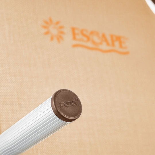 Escape Small Chair Beach Aluminium with High Back Beige