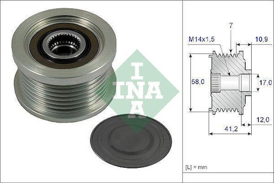 Ina Alternator Pulley Alternator Bearing Lexus Is Ii Toyota Auris Avensis Corolla Dyna Fortuner Hiace Hilux 1.3-3.0d 02.00
