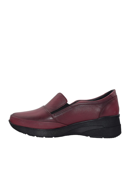 Leather Women's Moccasins in Black Color