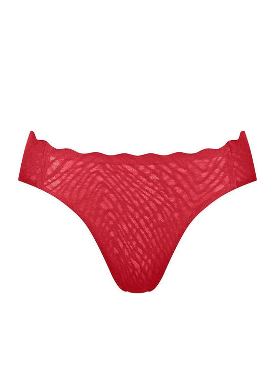 Feel Bliss Damen Slip Nahtlos Red