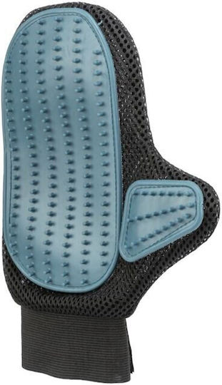 Trixie Glove for Misc Hair Lengths for Coat Grooming Gray Grey/Blue