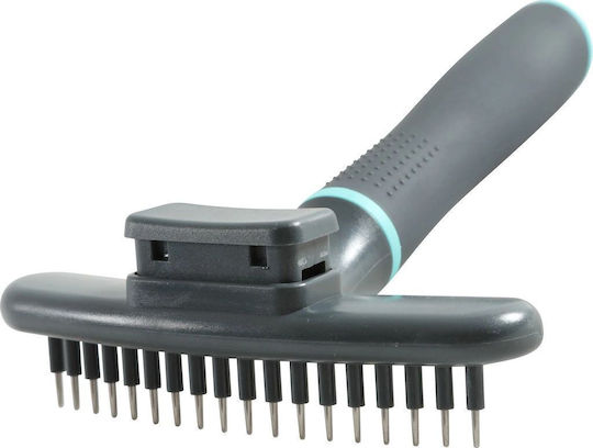 Zolux Brush Medium for Long-Haired Dogs for Coat Grooming Gray