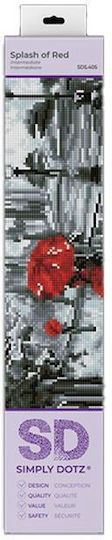 Diamond Dotz Splash of Red Canvas Diamond Painting Kit 40x30cm SD5.405