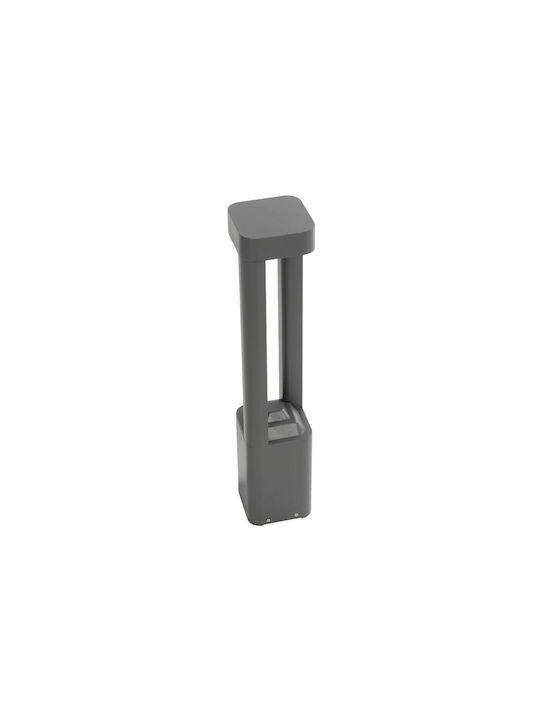 GloboStar Outdoor Floor Lamp Small Post LED 15W with Warm White Light IP65 Gray