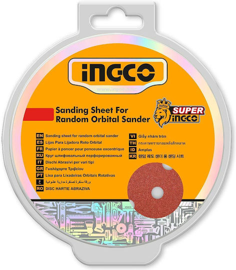 Ingco Sandpaper 150x150mm Set 50pcs