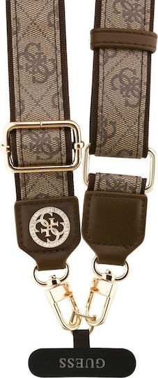 Guess Universal Cbdy 4g Tether Patch Strass Metal Logo Brown Guucnp4dgmw
