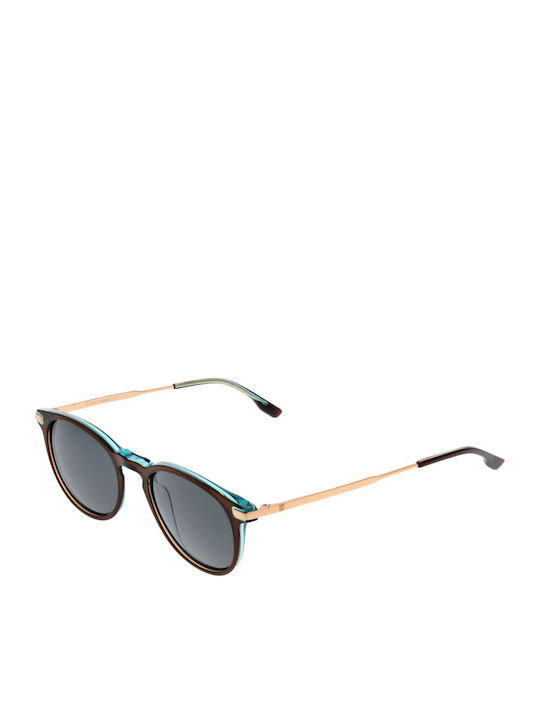 Bulget Unisex Sunglasses with Blue Plastic Frame and Blue Lens BGY9007 H02P