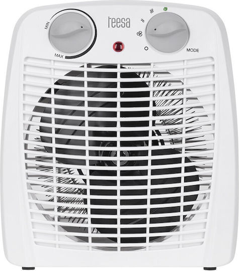 Teesa Αερόθερμο Δωματίου Δαπέδου Λευκό 2000W