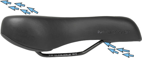 M-Wave Schwarz Fahrradsattel MTB / Trekking / Straße