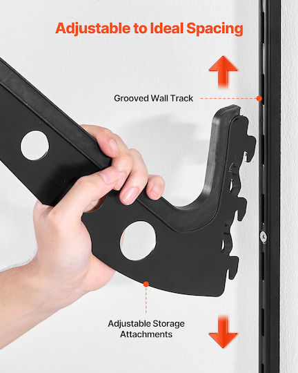 Wall Rack Surfboards Vevor Horizontal Shelf Surfboards 4 Levels Storage Display Adjustable Height Metal Organizer Rack Holder Surfboard Snowboards Kiteboards Shortboard Ski