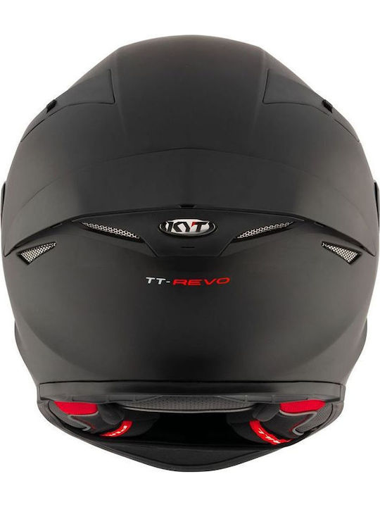 KYT TT-Revo Plain Mat Black Motorcycle Helmet Full Face ECE 22.06 1500gr