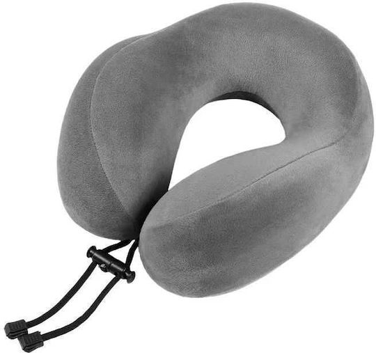 Memory Foam Travel Pillow 28x24x9cm Gray