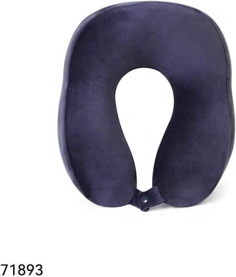 Memory Foam Travel Pillow 28x24x9cm Blue