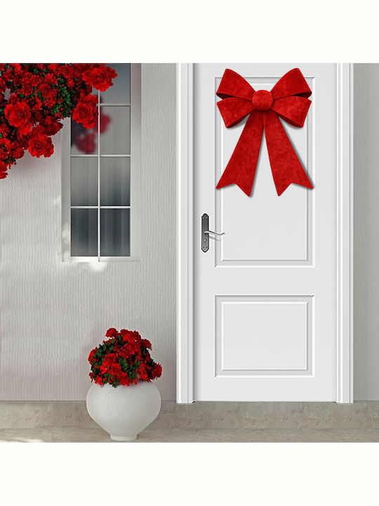 Bakaji Bakaji Christmas Door Wreath 45x60cm Red Door Decoration Christmas