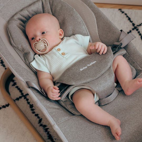 Moby System Manual Relax pentru Bebeluși Lily Gri pentru Copil până la 9kg