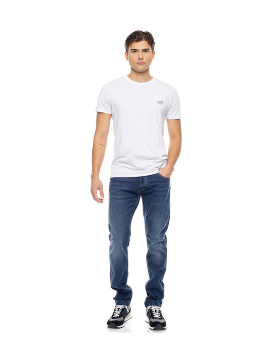 Teddy E2479 Men's Jeans Pants Elastic with Super Slim Fit Blue