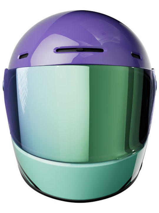 John Doe JD/ONE Spectral Purple Мотоциклетна каска Full Face ECE 22.06