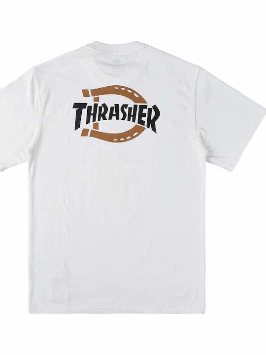 Thrasher Tricou Alb