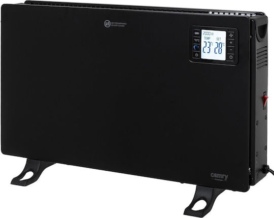 Camry Convector Heater Floor 2000W with Electronic Thermostat 60.5x37.5cm Black
