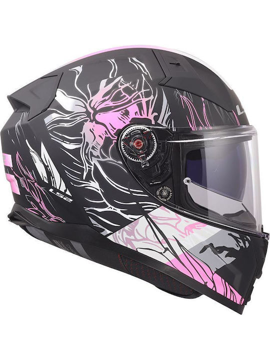 LS2 Vector II FF811 Darflo Mat Black/Pink Мотоциклетна каска Full Face ECE 22.06 1500гр с Sunvisor