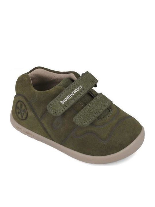 Παιδικά Sneakers με Σκρατς Χακί