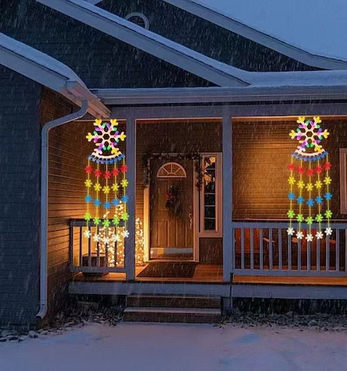 Illuminated Christmas Figure Snowflake 160x160cm