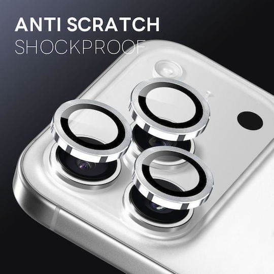 Lens Camera Protection Tempered Glass Silver for the iPhone 17 Pro, iPhone 17 Pro Max