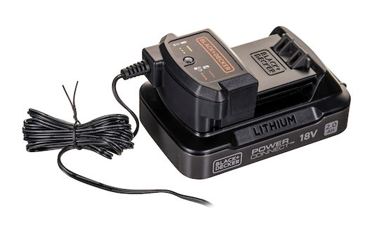 Black & Decker Επαναφορτιζόμενη Σκούπα Stick 18V Μαύρη REVSV18D1