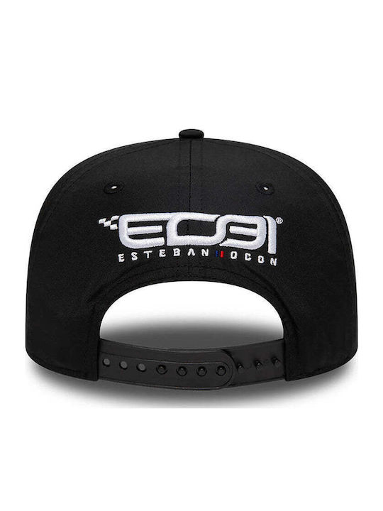 New Era Kids' Hat Jockey Fabric Alpine Esteban Ocon 9fifty Black