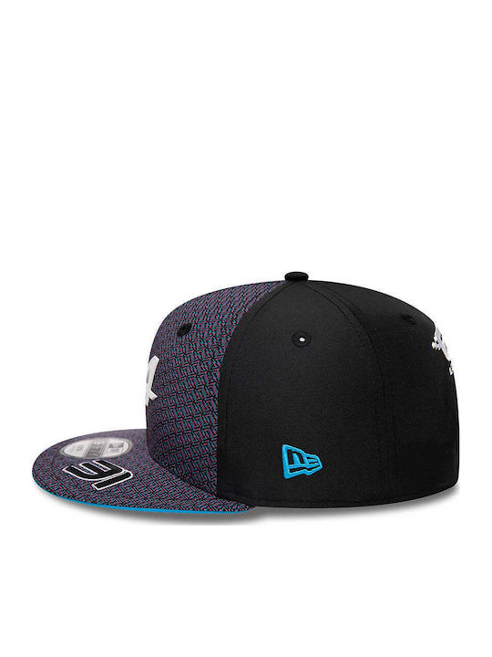 New Era Kids' Hat Jockey Fabric Alpine Esteban Ocon 9fifty Black