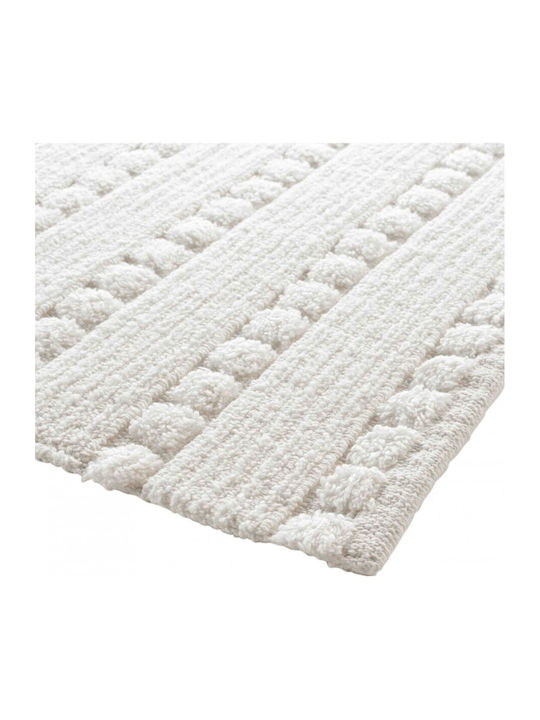 Atmosphera Badematte Baumwolle Rechteckig 1801949 White 50x80cm