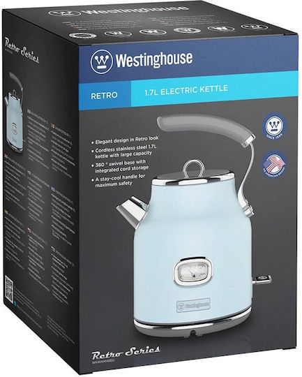 Westinghouse Fierbător 1.7lt 2200W Blue