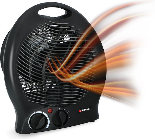 Alpina Appliances Αερόθερμο Δωματίου Δαπέδου Μαύρο 2000W