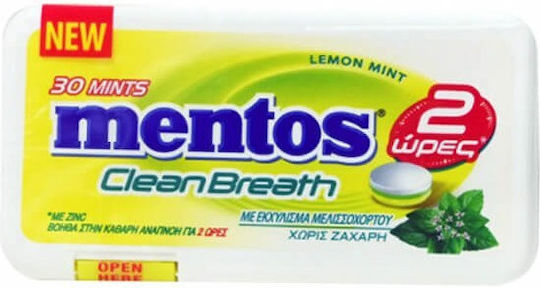 Mentos Cleanbreath mit Geschmack Zitronenminze 12Stück 21gr