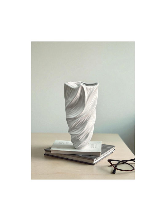 Karvounis Decorative Vase White 15x15x33cm