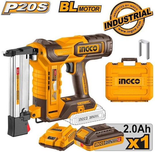Ingco Elektrisches Tacker Akku CCSNLI6008E 20V für Nägel