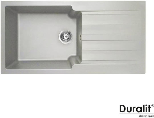 Duralit Drop-In Sink Synthetic Granite W100xD50cm