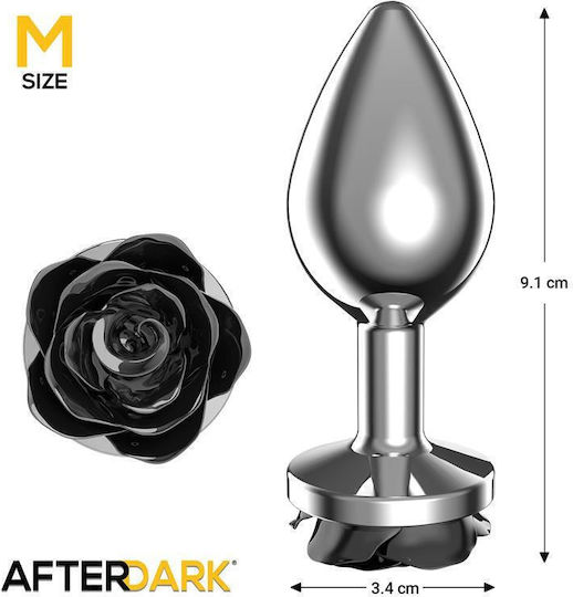 LateToBed Anal Plug Medium Black 9.1cm
