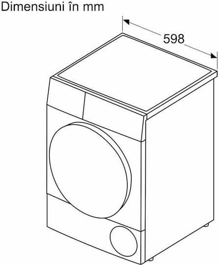 Bosch WQB246CNBY Tumble Dryer 9kg with Heat Pump
