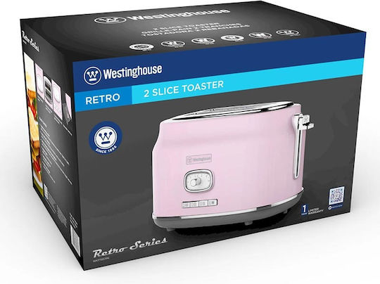 Westinghouse Toaster 2 Schlitze 815W Rosa